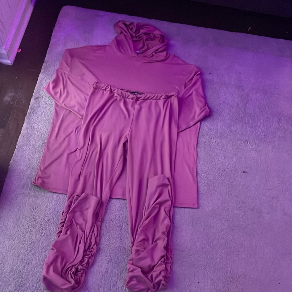 Fashion Nova W Two-piece matching set (salmon pink)